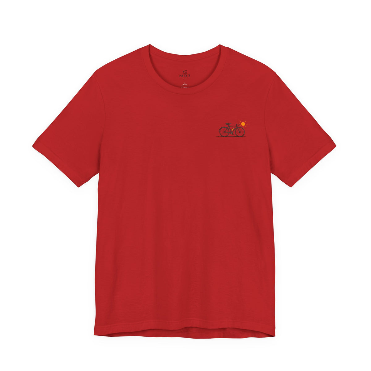 Minimal Bicycle Illustration Tee | Small Chest Bike Design
