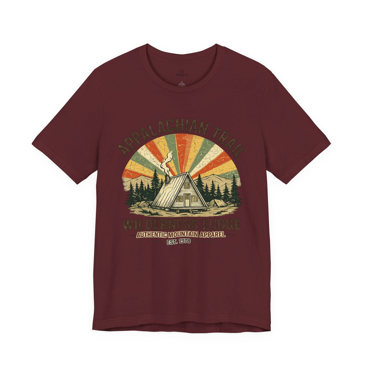 Appalachian Trail Wilderness Lodge Tee | Mountain Cabin Sunset Shirt