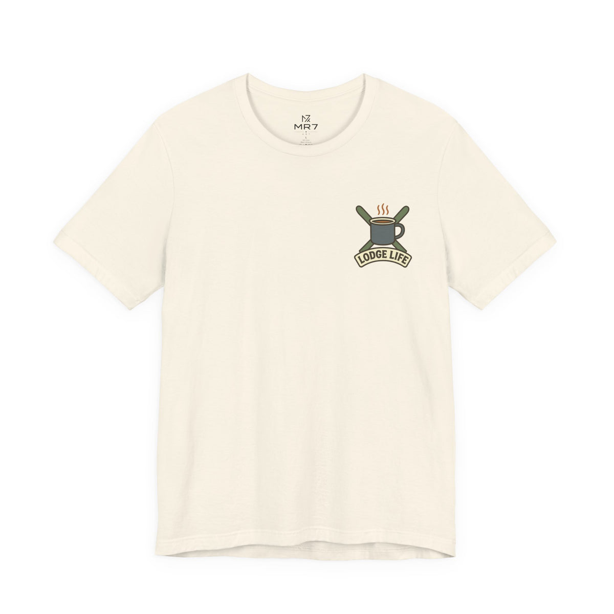 Ski Lodge Tee | Lodge Life, Minimal Left Chest Print