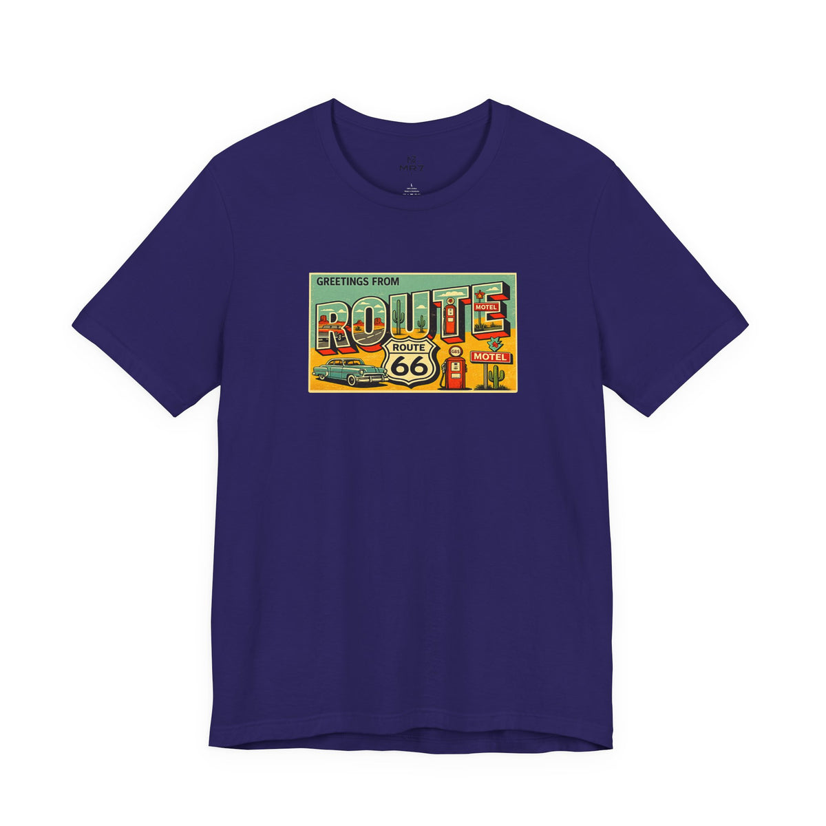 Route 66 Postcard design T-Shirt | Vintage Road Trip tee
