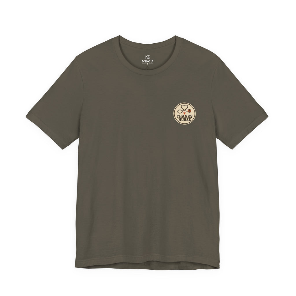 Nurse Thanksgiving Tee | Healthcare Worker Gift, Small Chest Print