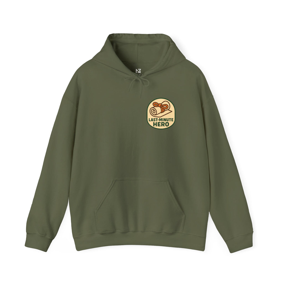 Last-Minute Gift Hoodie | Minimal Chest Print, Vintage Receipt Badge