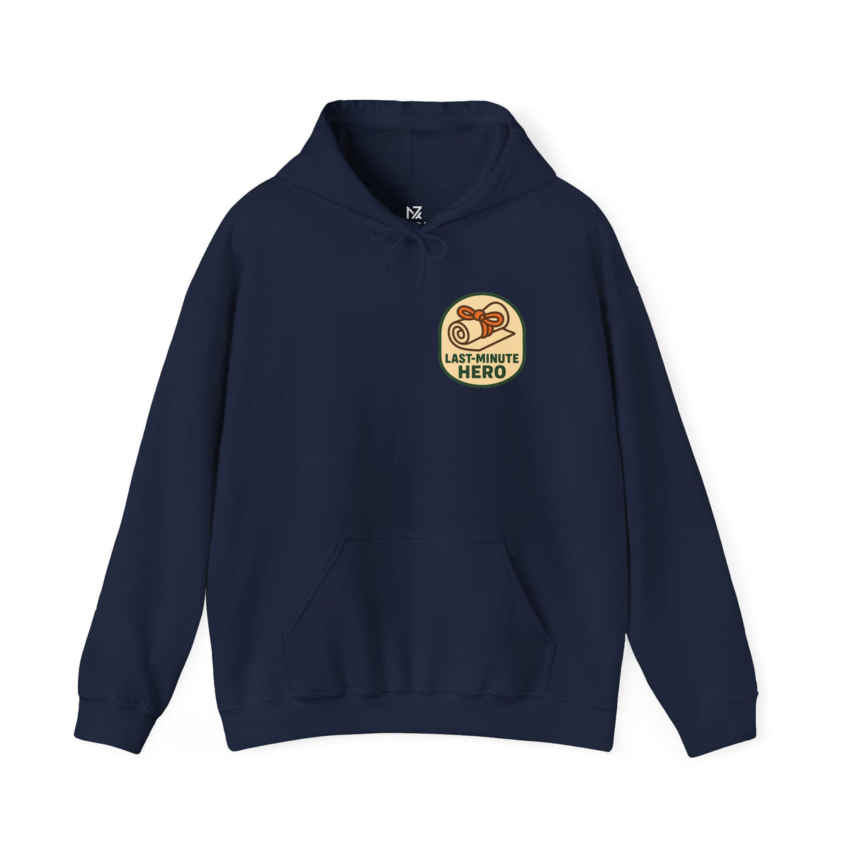 Last-Minute Gift Hoodie | Minimal Chest Print, Vintage Receipt Badge