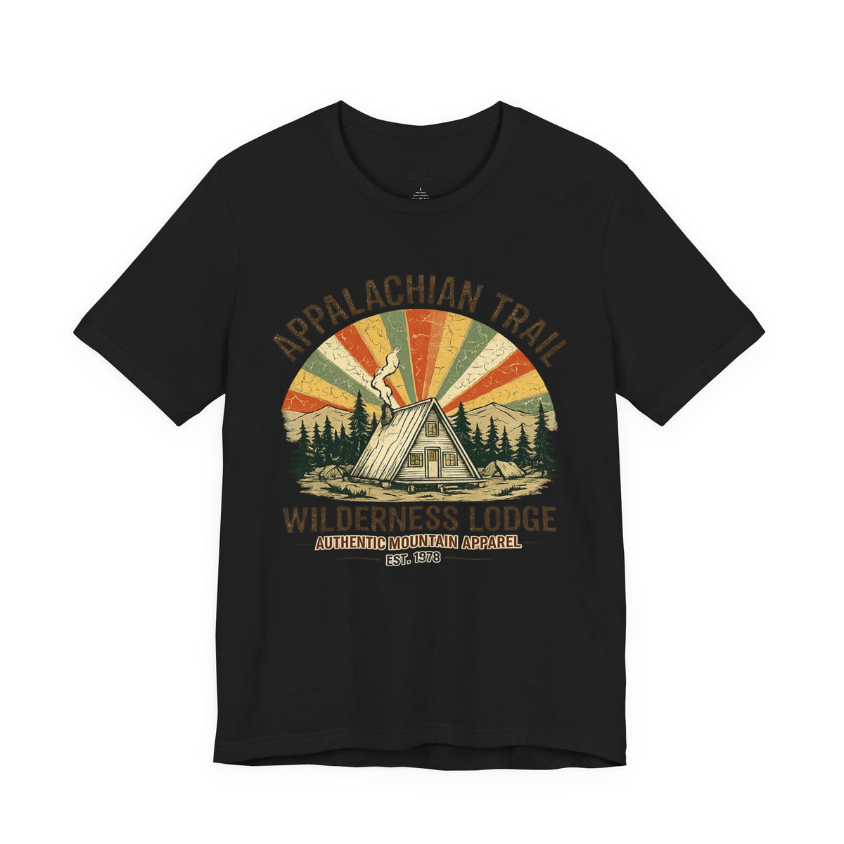 Appalachian Trail Wilderness Lodge Tee | Mountain Cabin Sunset Shirt