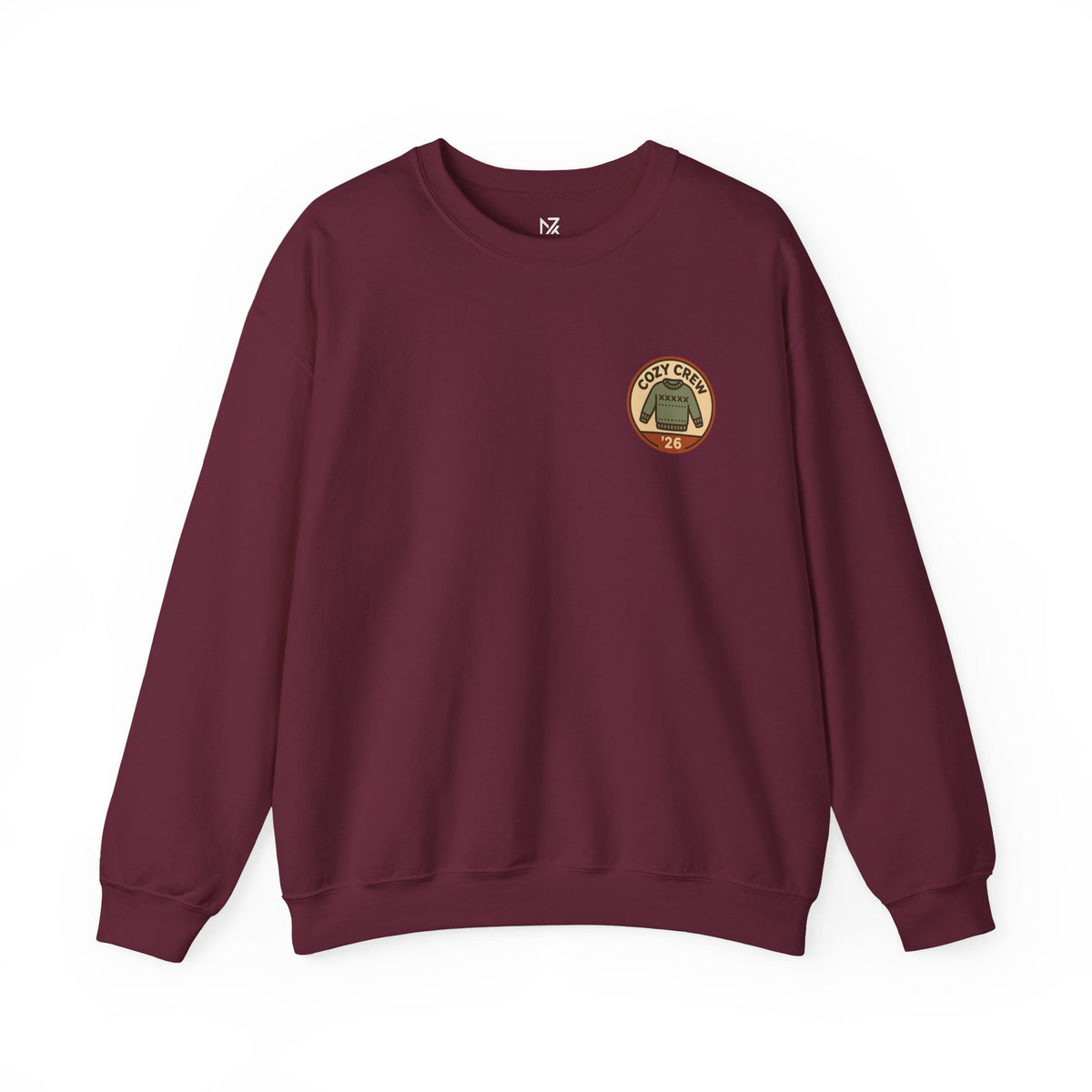 Matching Family Christmas Sweatshirt | Cozy Crew '26, Small Left-Chest Print