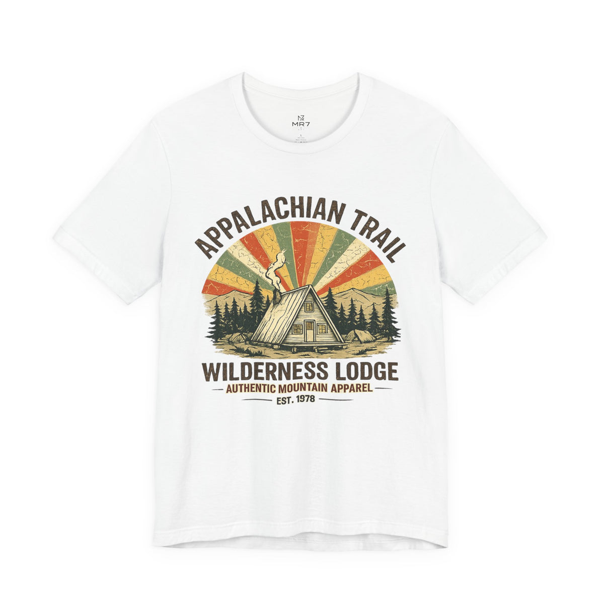 Appalachian Trail Wilderness Lodge Tee | Mountain Cabin Sunset Shirt