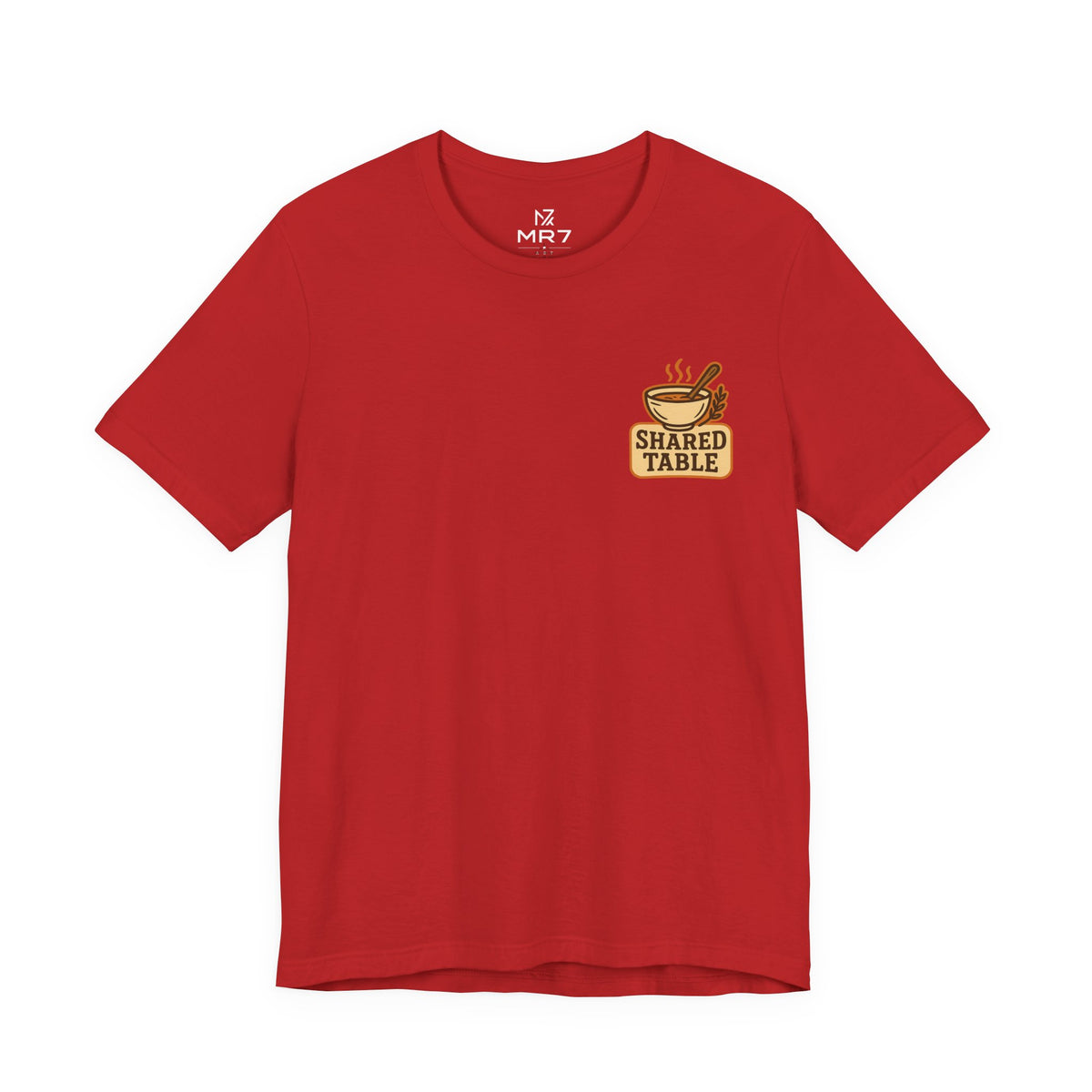 Friendsgiving Tee | Shared Table Emblem, Small Chest Print