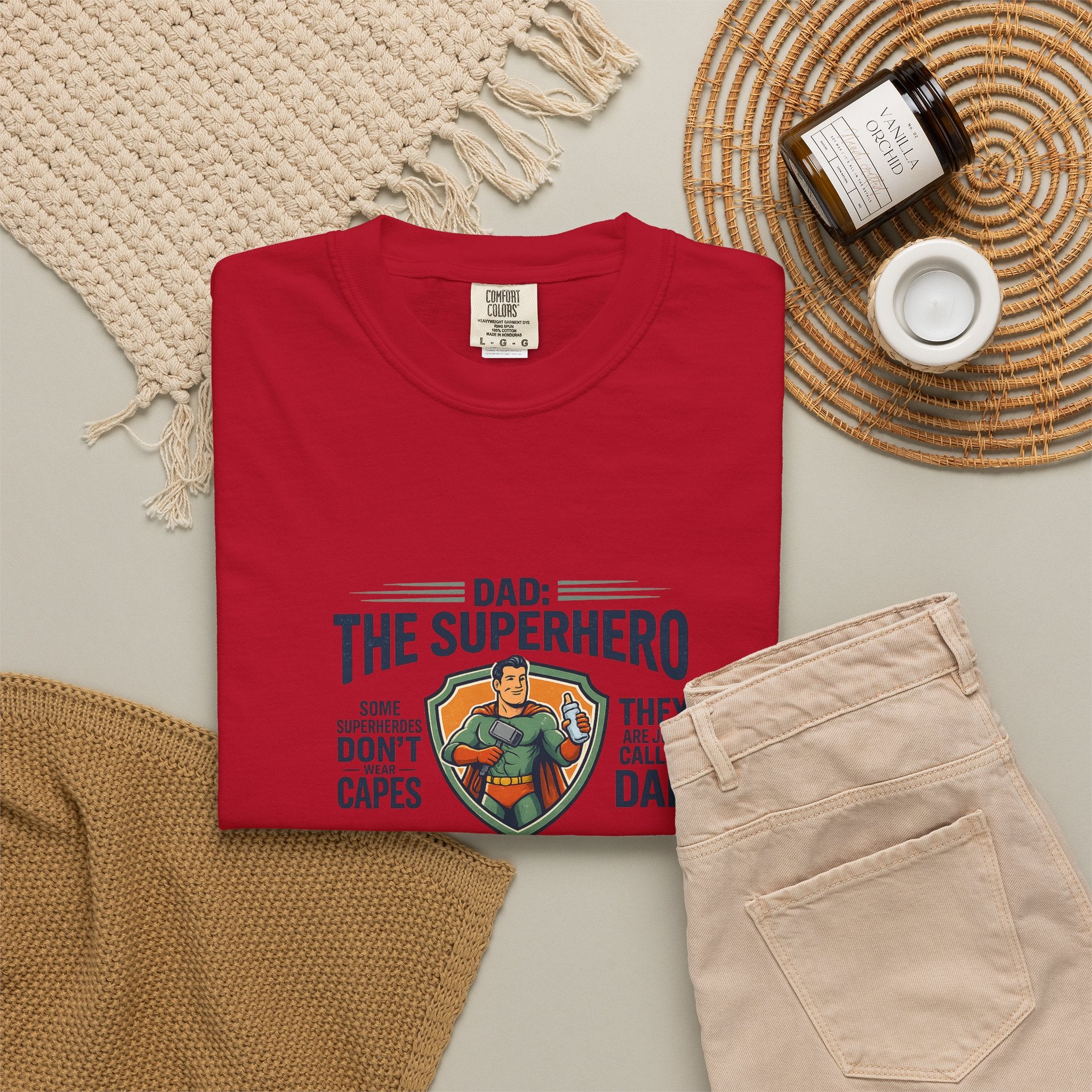 Dad: The Superhero T-Shirt — "Dad: The Superhero, They Don’t Wear Capes, They Call Him Dad"