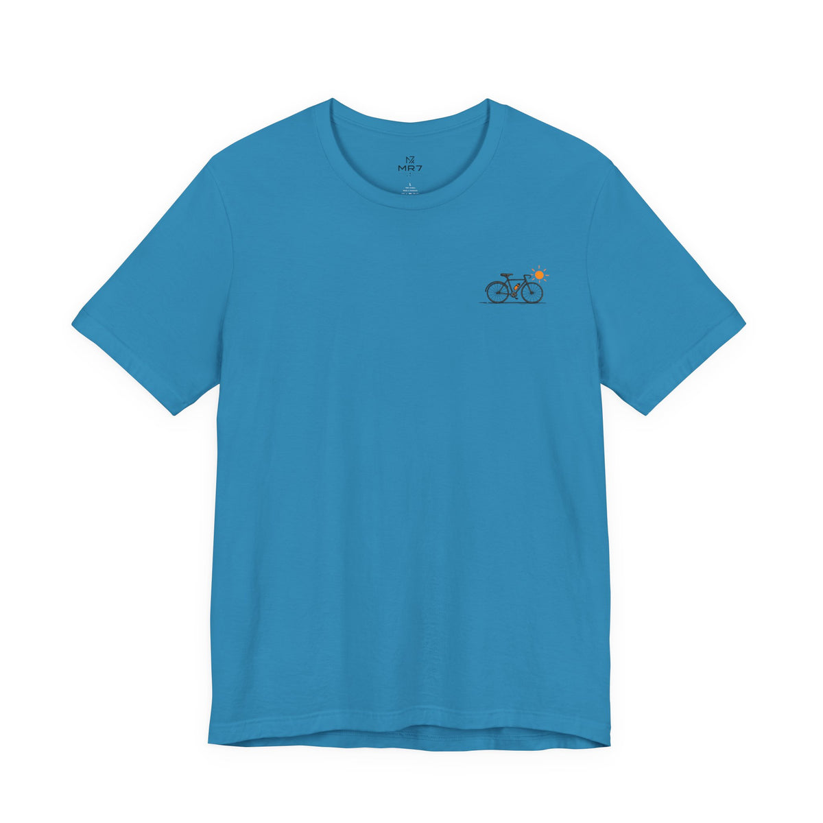 Minimal Bicycle Illustration Tee | Small Chest Bike Design