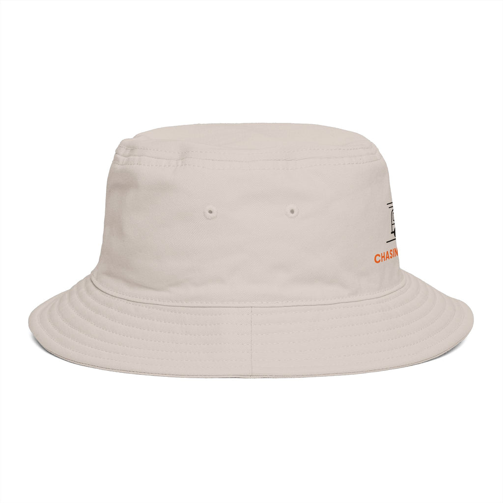 Chasing Sunsets Bucket Hat, Vintage Line Art Beach Hat, Cotton Summer Sun Hat, Surf Travel Gift
