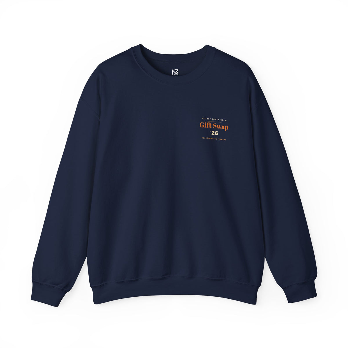 Secret Santa Sweatshirt | Office Gift Exchange, Small Left-Chest Print
