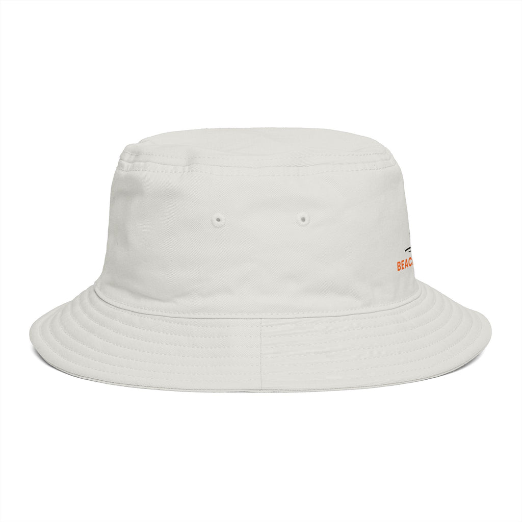 Beach Bound Bucket Hat, Vintage Line Art Beach Hat, Cotton Summer Sun Hat, Surf Travel Gift