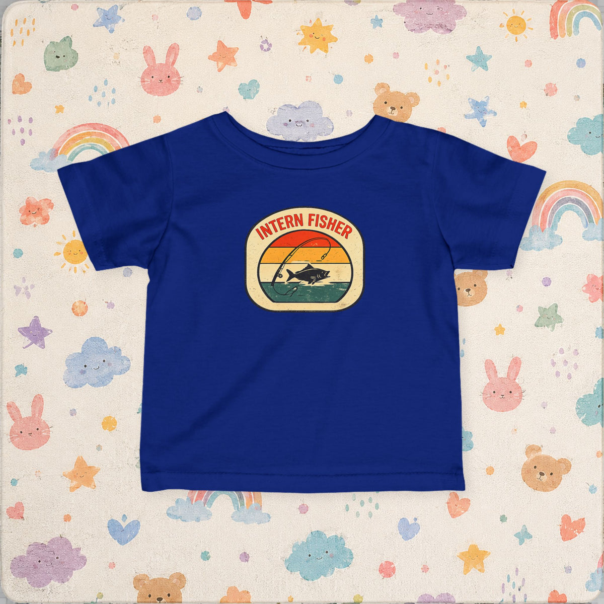 Baby tee, Intern Fisher Vintage Sunset badge Infant Tee,