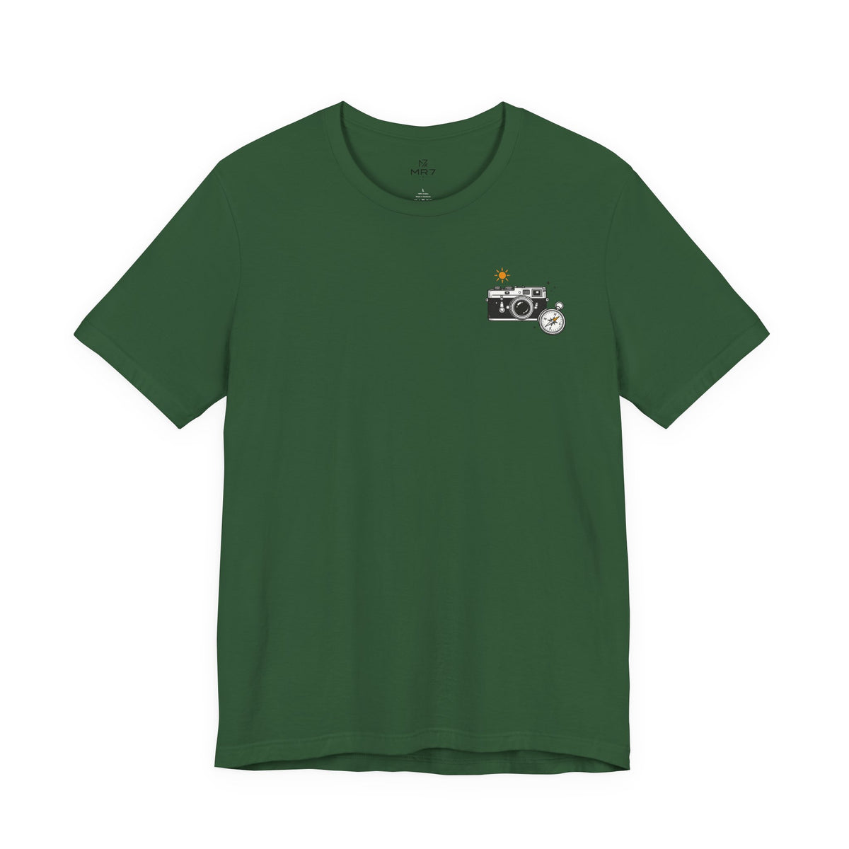 Retro Camera Tee | Minimal Chest Print Photography Shirt