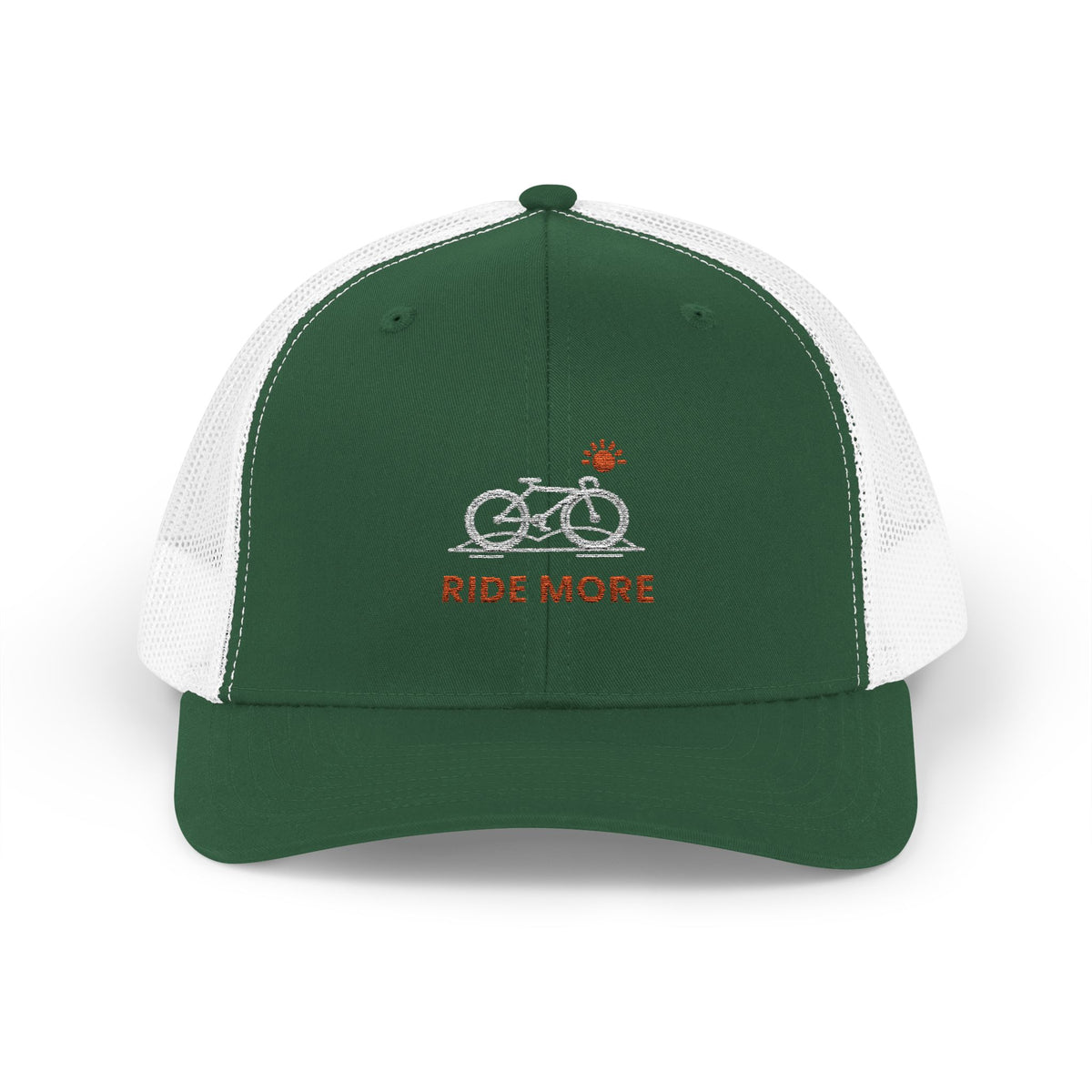 Ride More Trucker Hat, Vintage Line Art Outdoor Cap, Mesh Back Snapback, Hiking Camping Gift