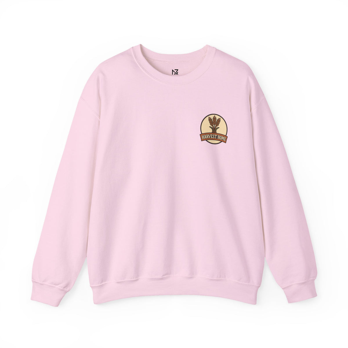 Thanksgiving Sweatshirt | Harvest Home Badge, Small Chest Print