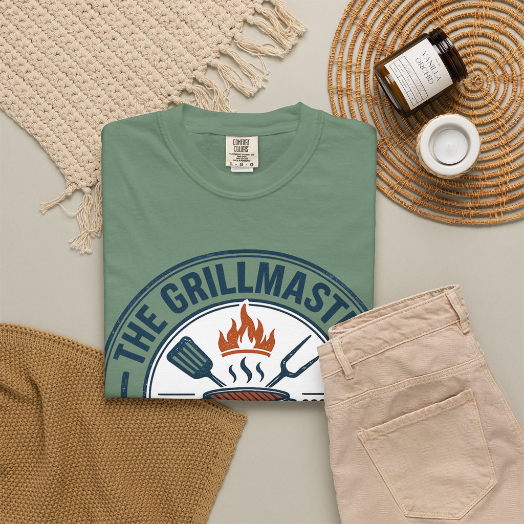 The Grillmaster T-shirt | BBQ Grill Logo, "An Offer You Can't Refuse (But You Can Eat)"