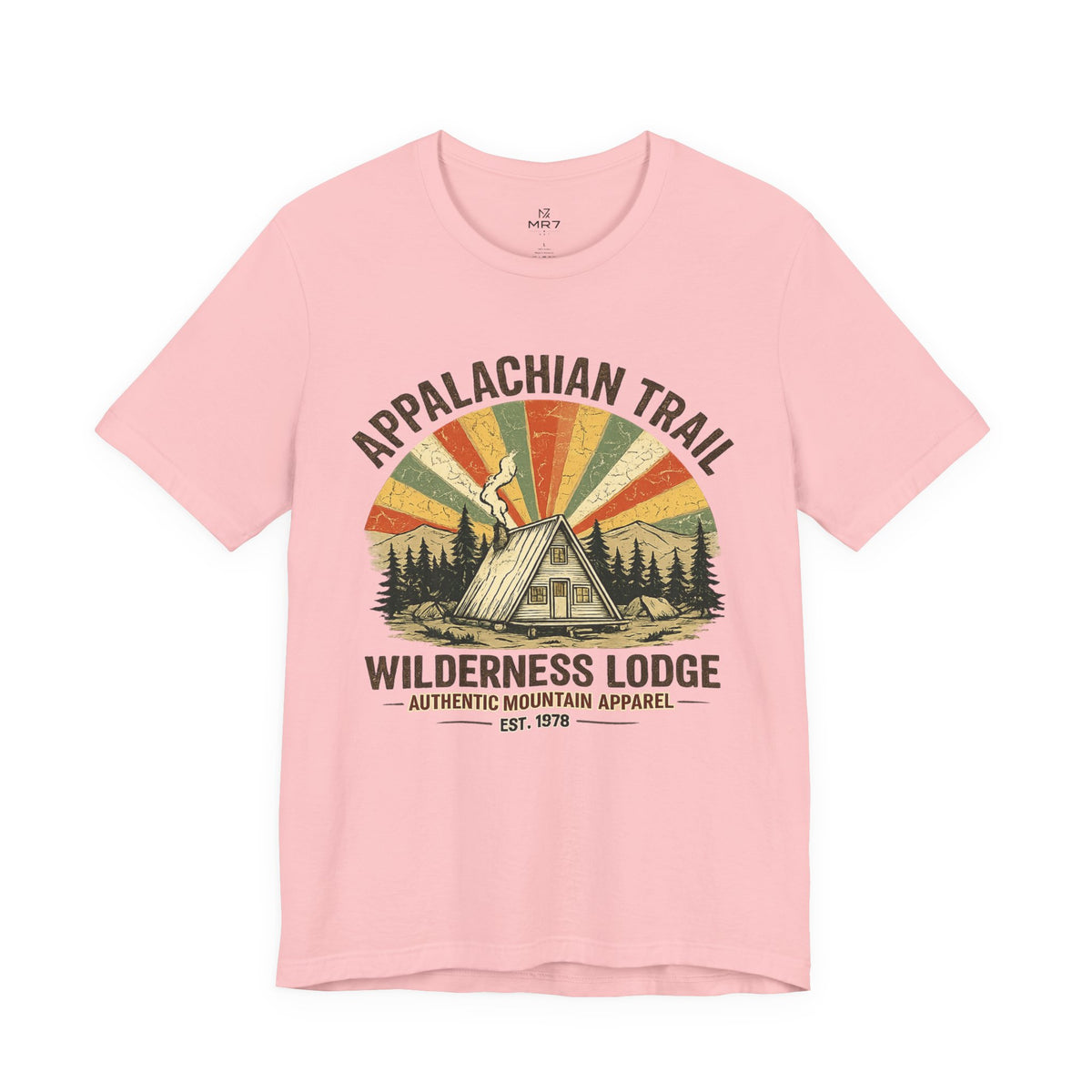 Appalachian Trail Wilderness Lodge Tee | Mountain Cabin Sunset Shirt