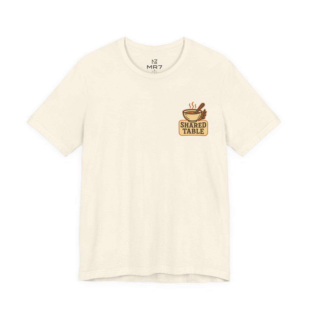 Friendsgiving Tee | Shared Table Emblem, Small Chest Print