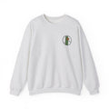 Hiking Sweatshirt | Trail Marker Emblem, Small Chest Print