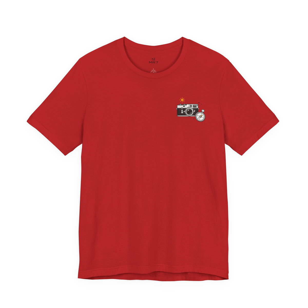 Retro Camera Tee | Minimal Chest Print Photography Shirt