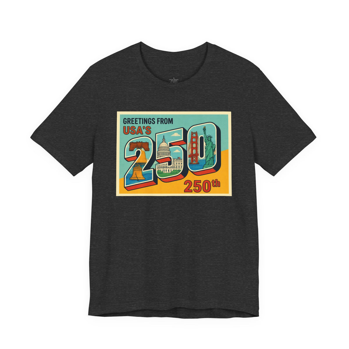 Greetings From USA 250th Vintage Postcard T-Shirt | 250th Anniversary Tee