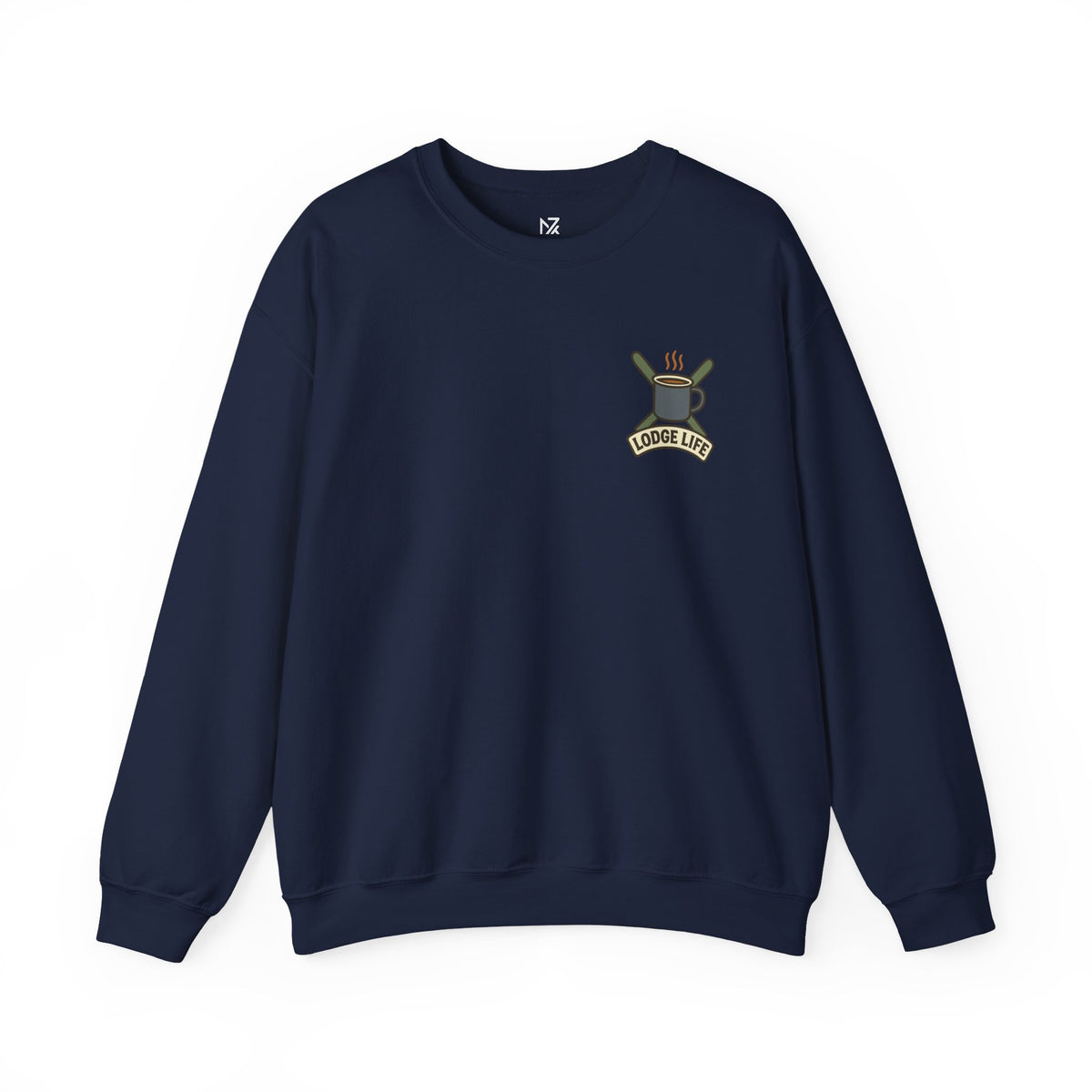 Ski Lodge Sweatshirt | Lodge Life, Minimal Left Chest Print