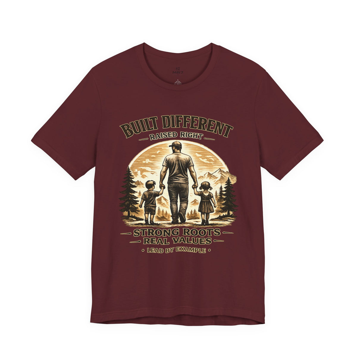 Built Different Raised Right shirt | Strong Roots Real Values tee | Fathers Day