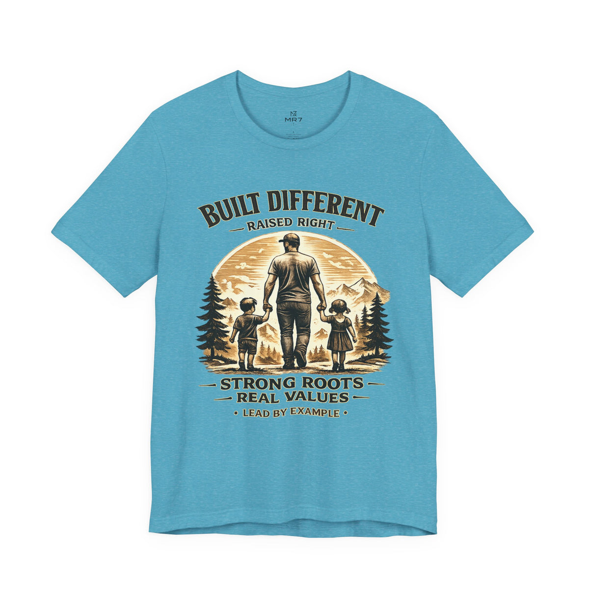 Built Different Raised Right shirt | Strong Roots Real Values tee | Fathers Day