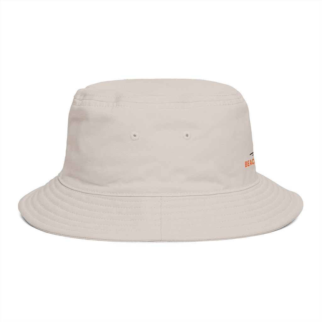 Beach Bound Bucket Hat, Vintage Line Art Beach Hat, Cotton Summer Sun Hat, Surf Travel Gift