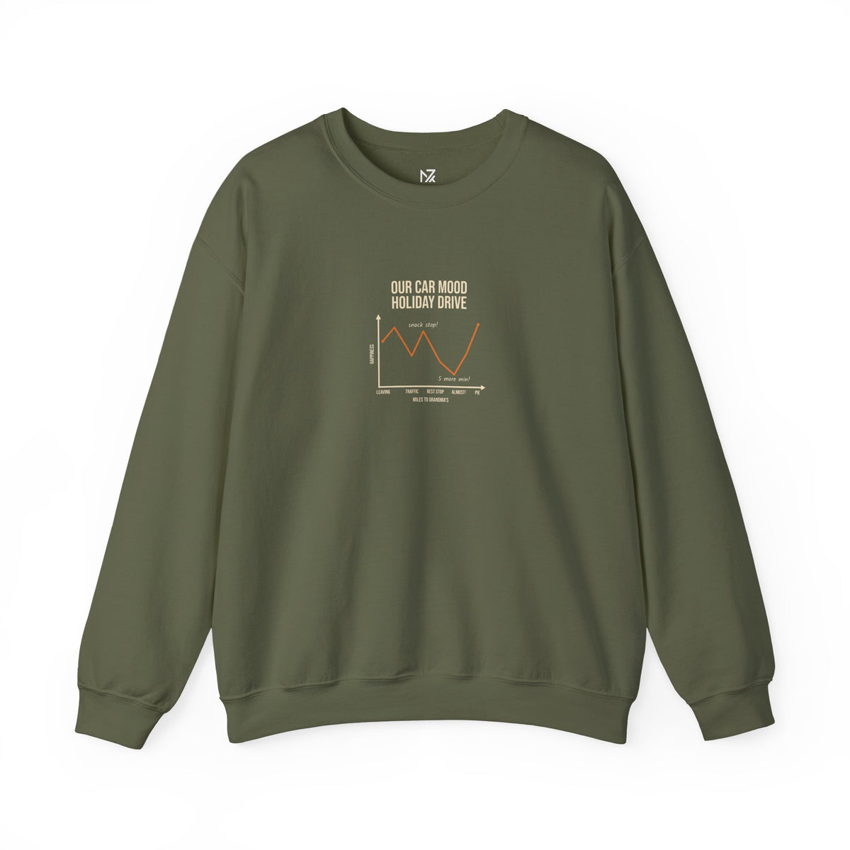 Funny Graph Shirt Sweatshirt | Funny Chart Sweatshirt, Road Trip Gift, Minimal Chest Print
