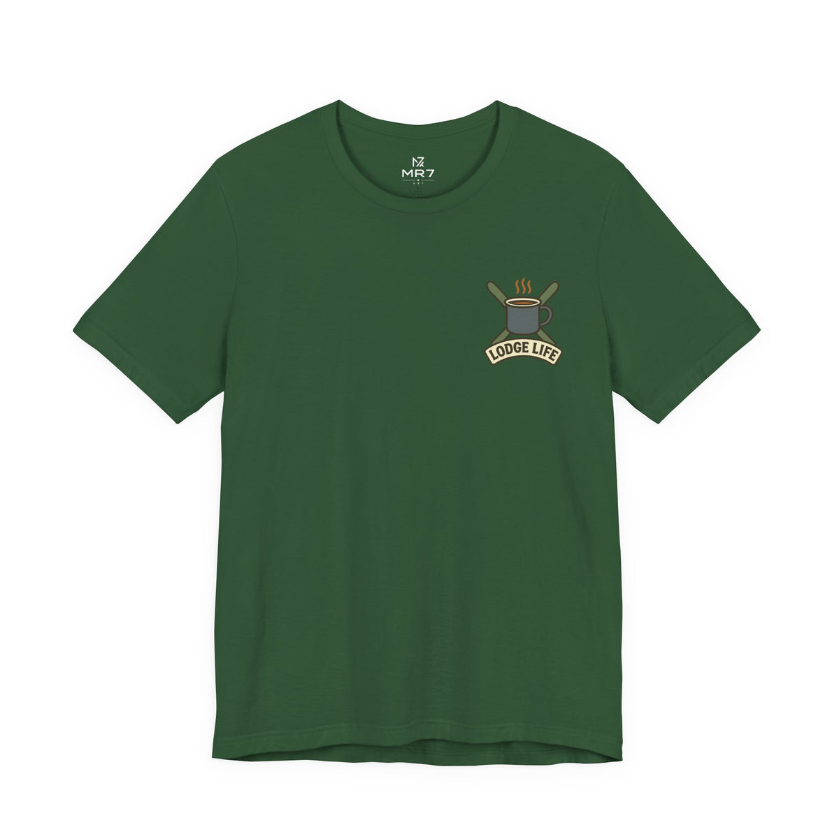 Ski Lodge Tee | Lodge Life, Minimal Left Chest Print