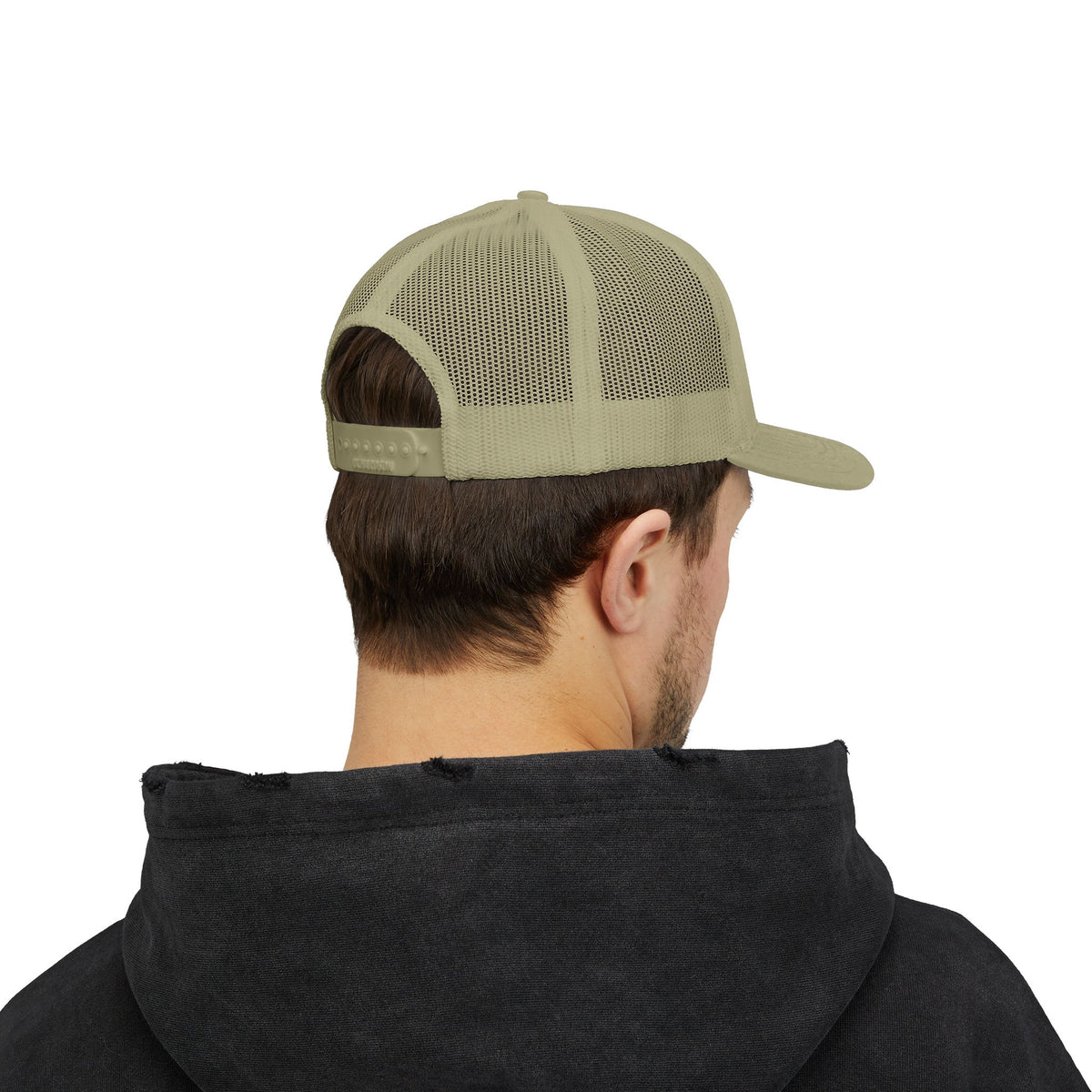 Trails Ahead Trucker Hat, Vintage Line Art Outdoor Cap, Mesh Back Snapback, Hiking Camping Gift
