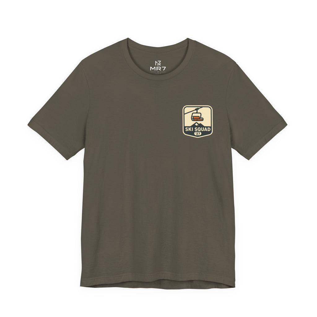 Ski Trip Tee | Matching Cabin Shirts, Small Chest Print