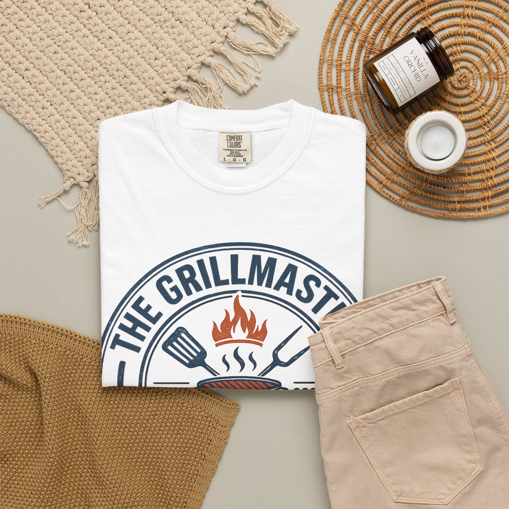 The Grillmaster T-shirt | BBQ Grill Logo, "An Offer You Can't Refuse (But You Can Eat)"