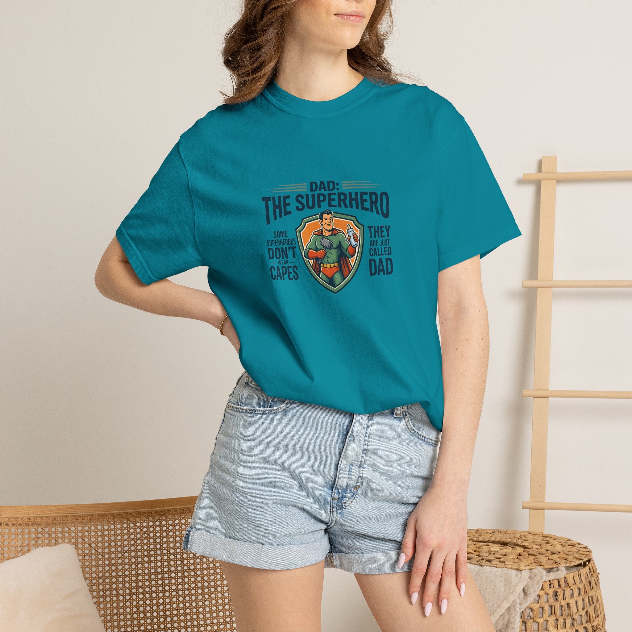 Dad: The Superhero T-Shirt — "Dad: The Superhero, They Don’t Wear Capes, They Call Him Dad"