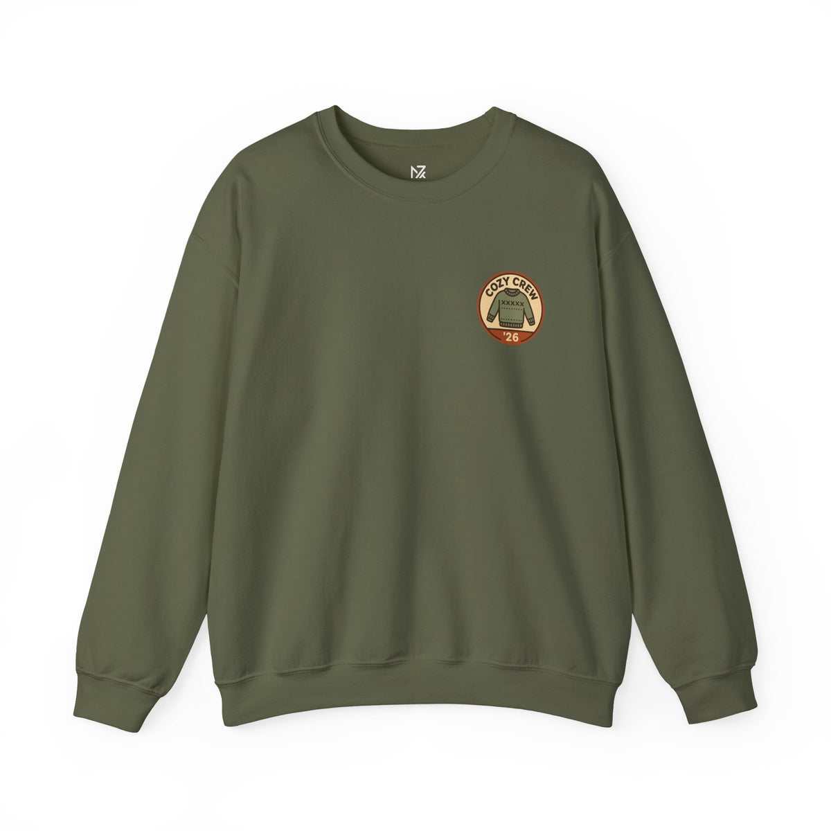 Matching Family Christmas Sweatshirt | Cozy Crew '26, Small Left-Chest Print