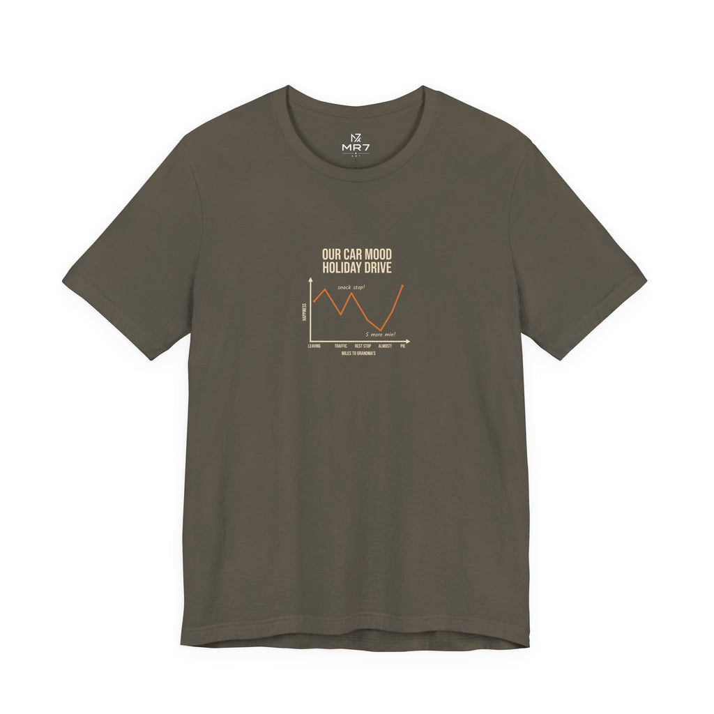 Funny Graph Shirt Tee | Funny Chart Tee, Road Trip Gift, Minimal Chest Print