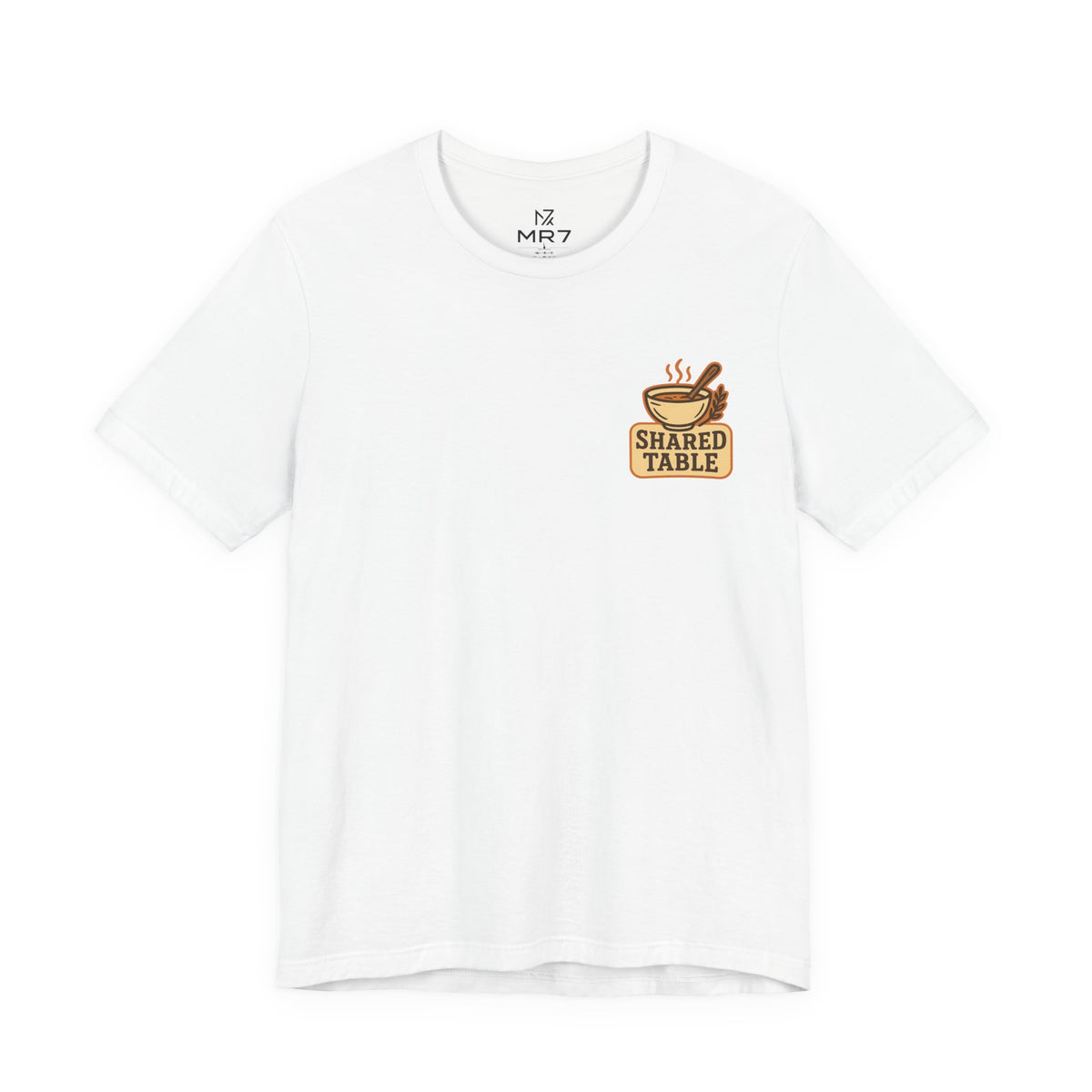 Friendsgiving Tee | Shared Table Emblem, Small Chest Print