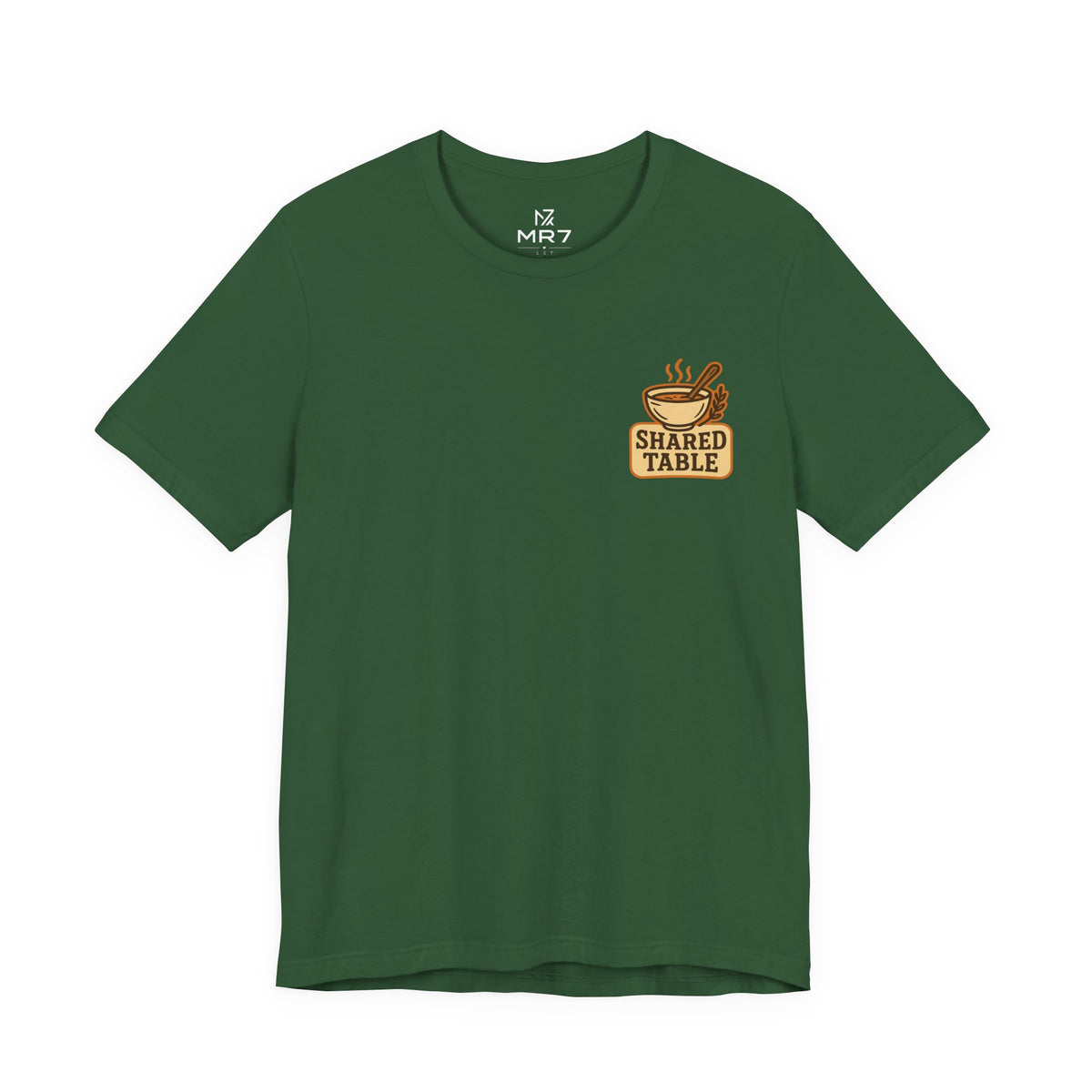 Friendsgiving Tee | Shared Table Emblem, Small Chest Print