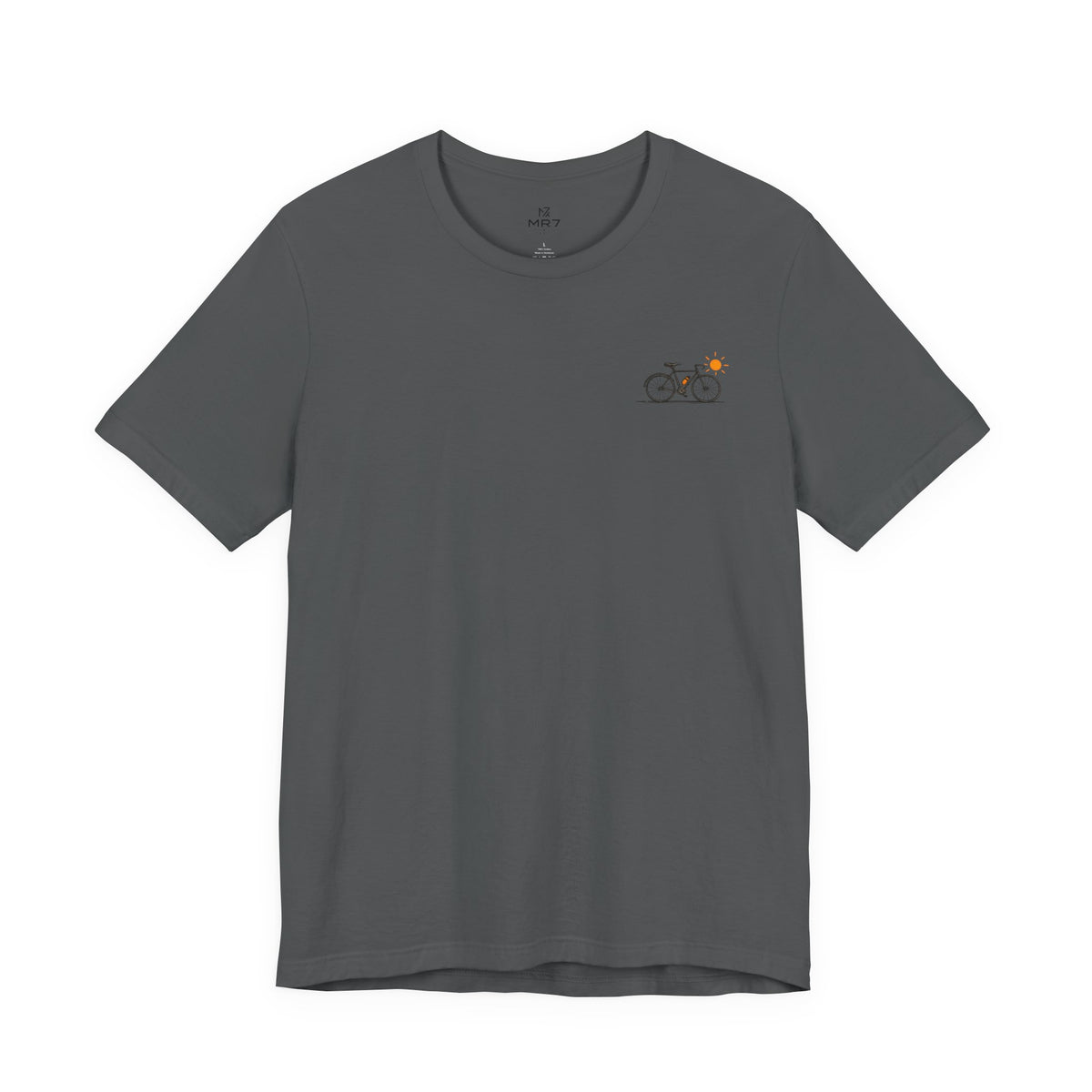 Minimal Bicycle Illustration Tee | Small Chest Bike Design