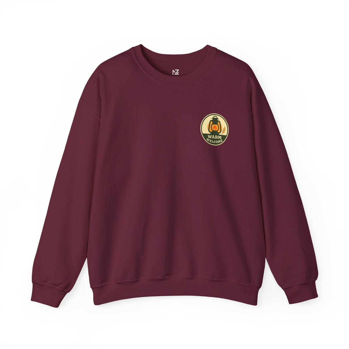 Thanksgiving Host Gift Sweatshirt | Warm Welcome Lantern, Small Chest Print