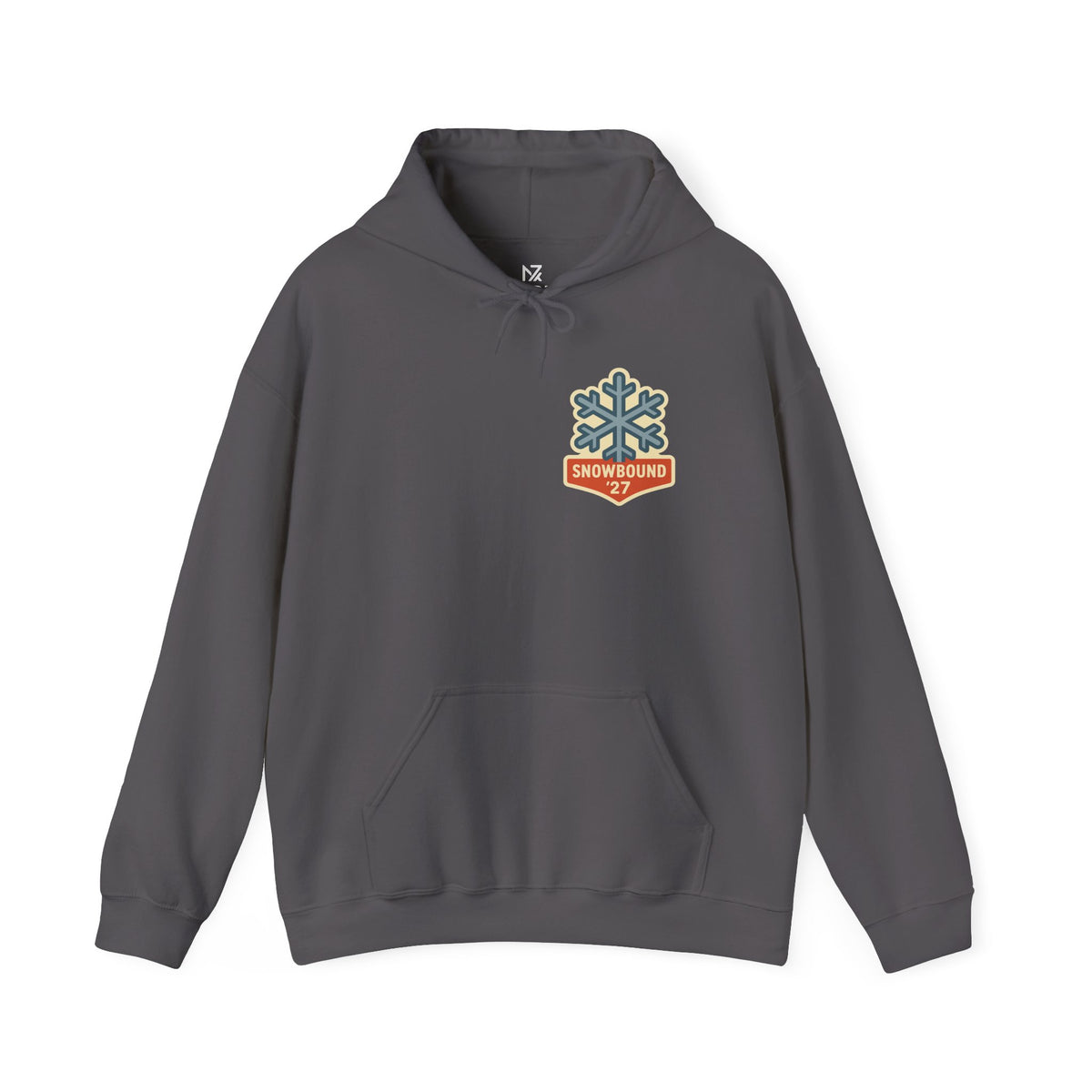Matching Ski Trip Hoodie | Snowbound '27 Badge, Small Left-Chest Print