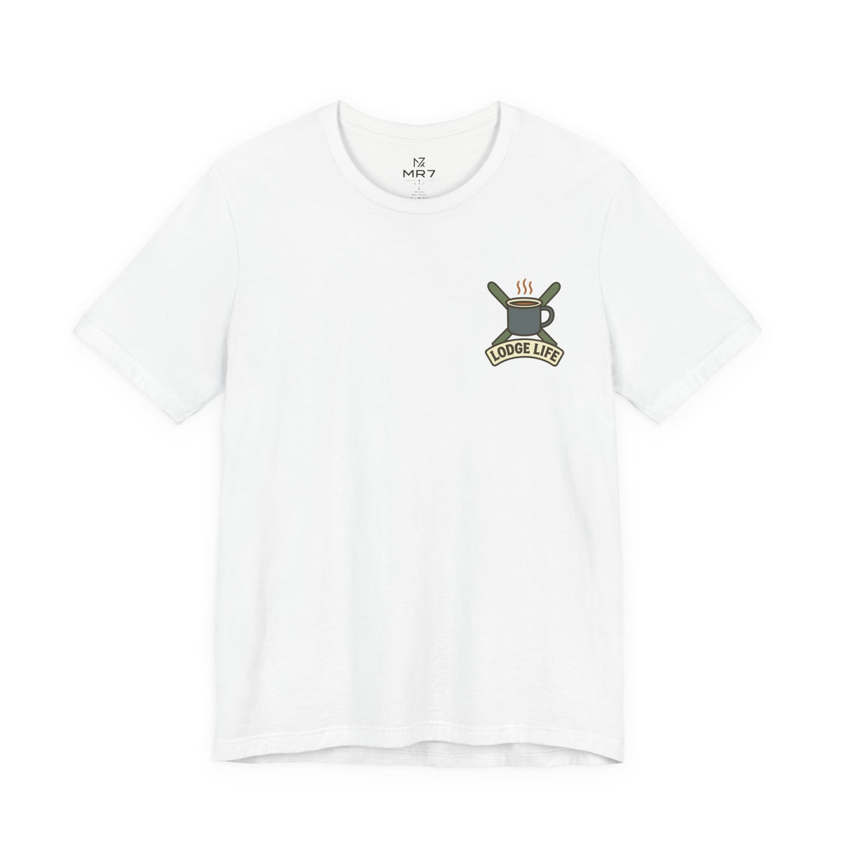 Ski Lodge Tee | Lodge Life, Minimal Left Chest Print