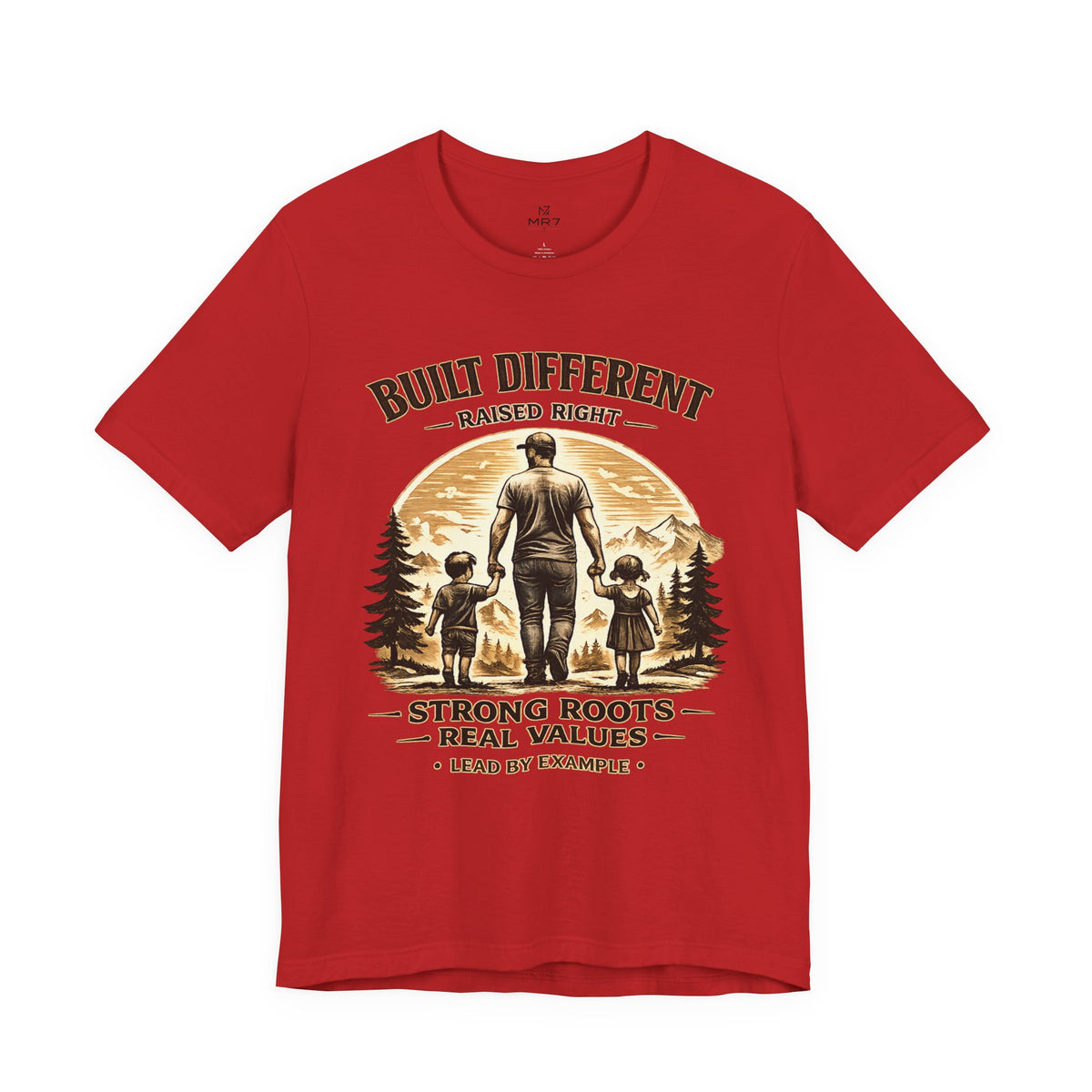 Built Different Raised Right shirt | Strong Roots Real Values tee | Fathers Day