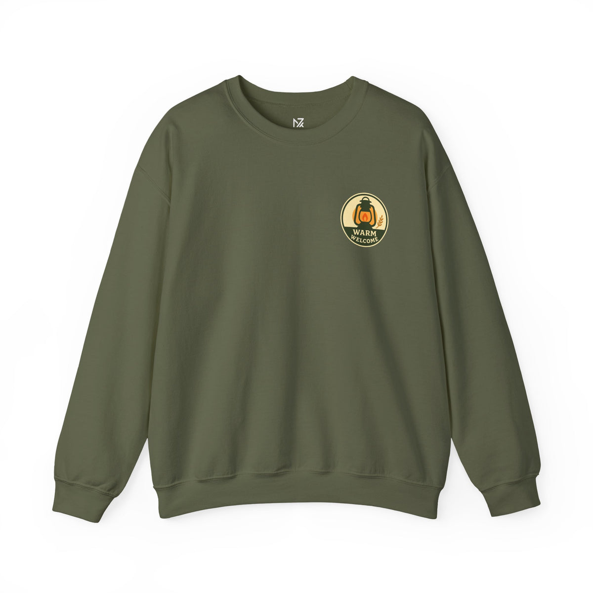 Thanksgiving Host Gift Sweatshirt | Warm Welcome Lantern, Small Chest Print
