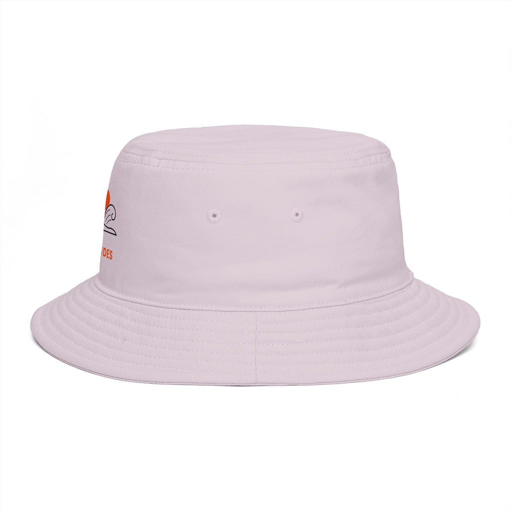 High Tides Bucket Hat, Vintage Line Art Beach Hat, Cotton Summer Sun Hat, Surf Travel Gift
