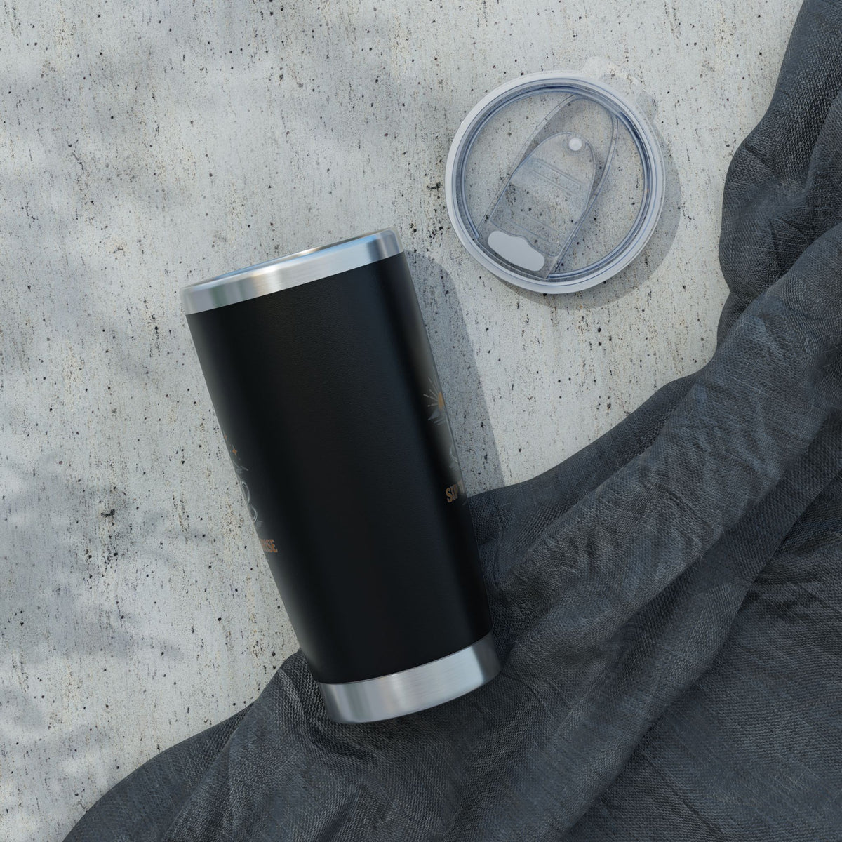 Sip the Sunrise Coffee Stainless Steel Tumbler 20oz, Insulated Travel Mug, Outdoor Coffee Gift