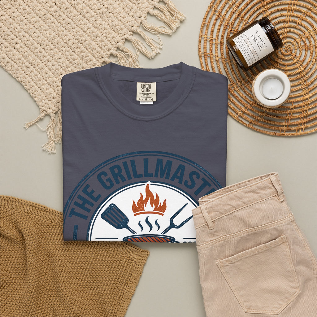 The Grillmaster T-shirt | BBQ Grill Logo, "An Offer You Can't Refuse (But You Can Eat)"