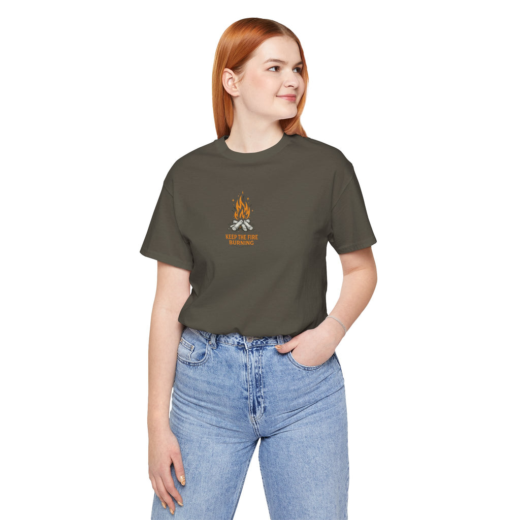 T-Shirt — Keep The Fire Burning Campfire Graphic Tee